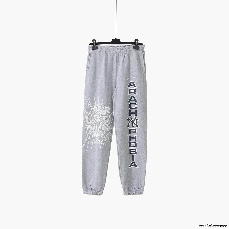 Sp5der Grey Trendy Sweatpants