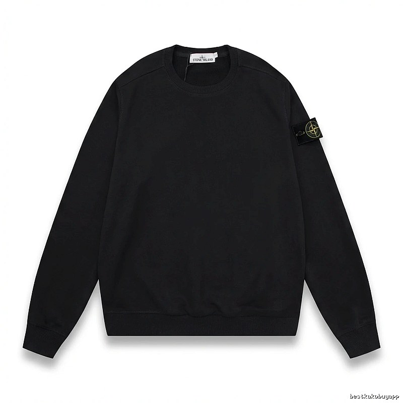 Stone Island basic black sweatshirt