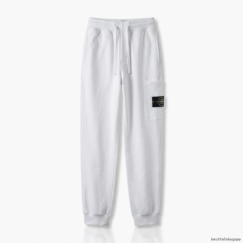 Stone Island basic casual white sweatpants