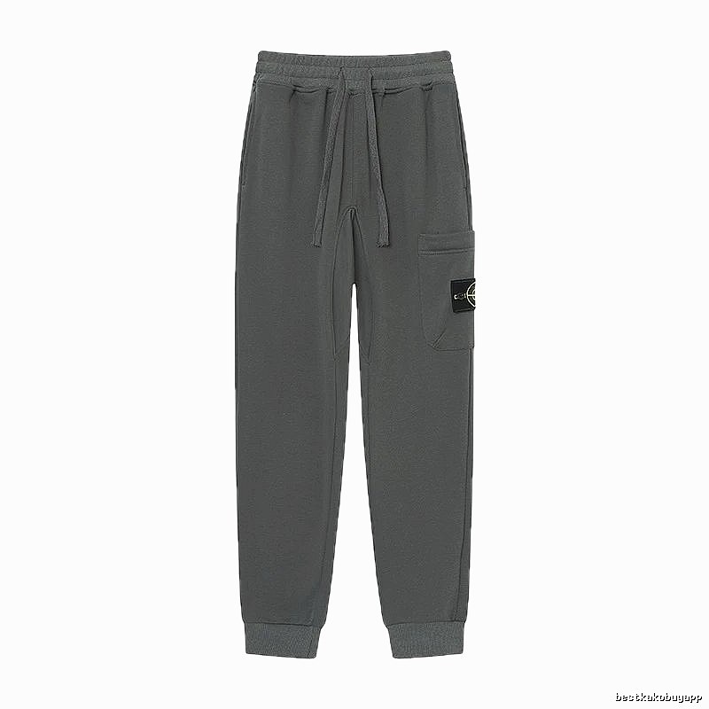 Stone Island Classic Street Style Dark Grey Jogger Sweatpants