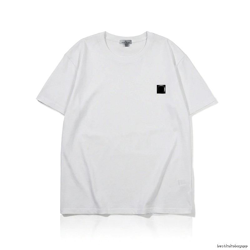 Stone Island minimalist style white T-shirt