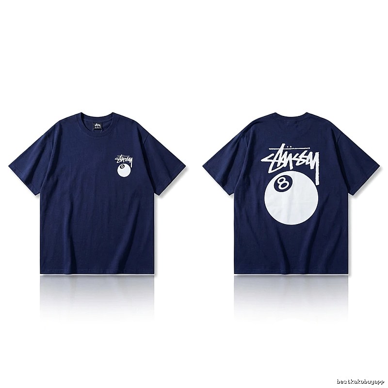 Stussy Billiards Element Minimalist Style T-shirt