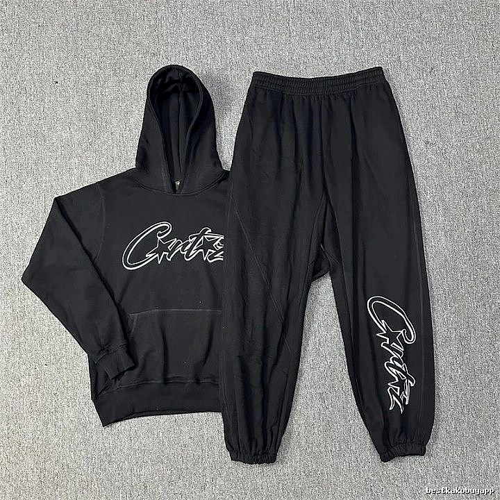 Stussy Black Tracksuit Set Smart Casual Logo