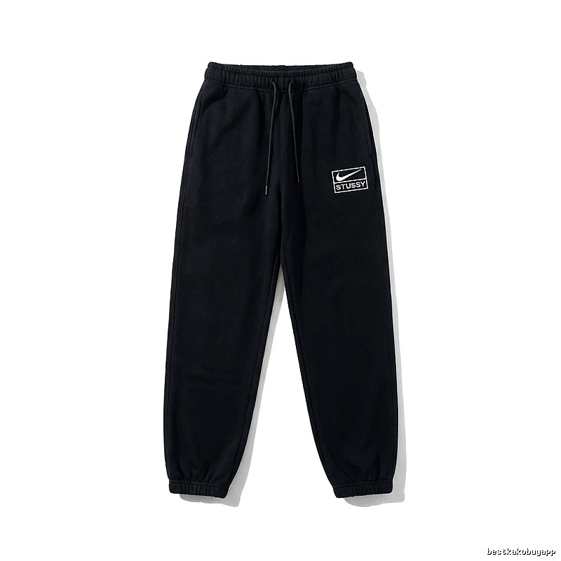 Stussy Co-branded Casual Black Sweatpants