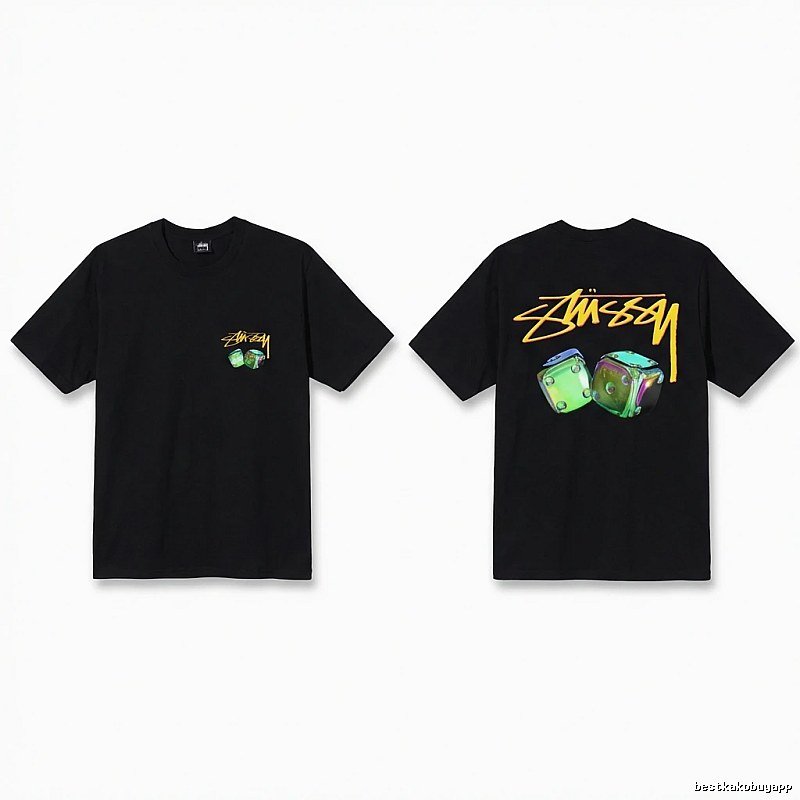 Stussy Dice Print Black T-shirt
