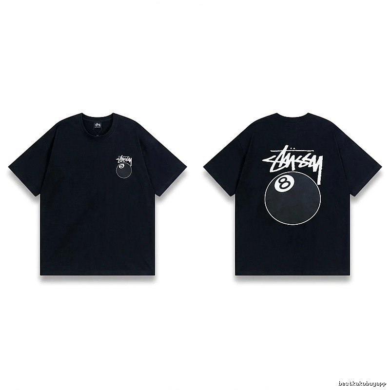 Stussy No.8 Ball Style Black T-shirt