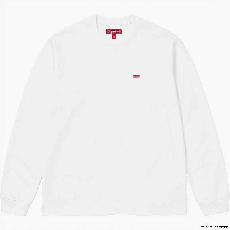 Supreme basic simple white long-sleeve