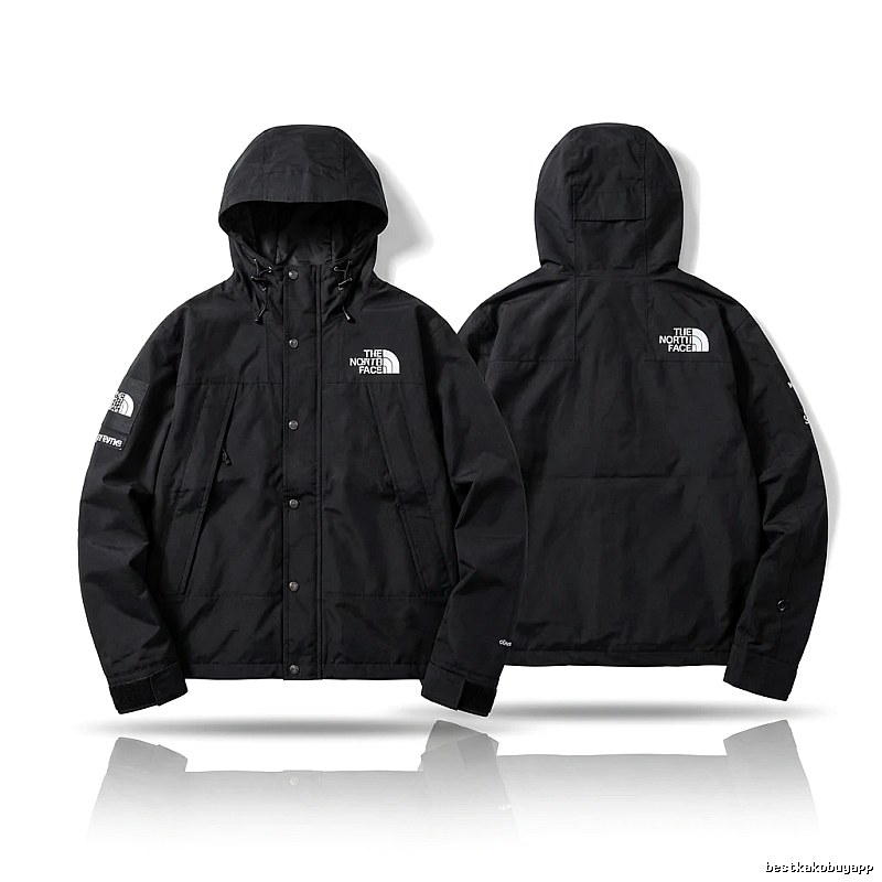 Supreme co-branded black windbreaker