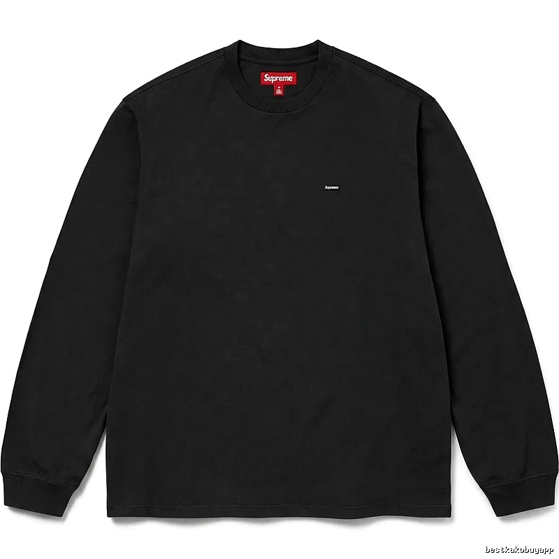 Supreme minimalist style black long-sleeved shirt