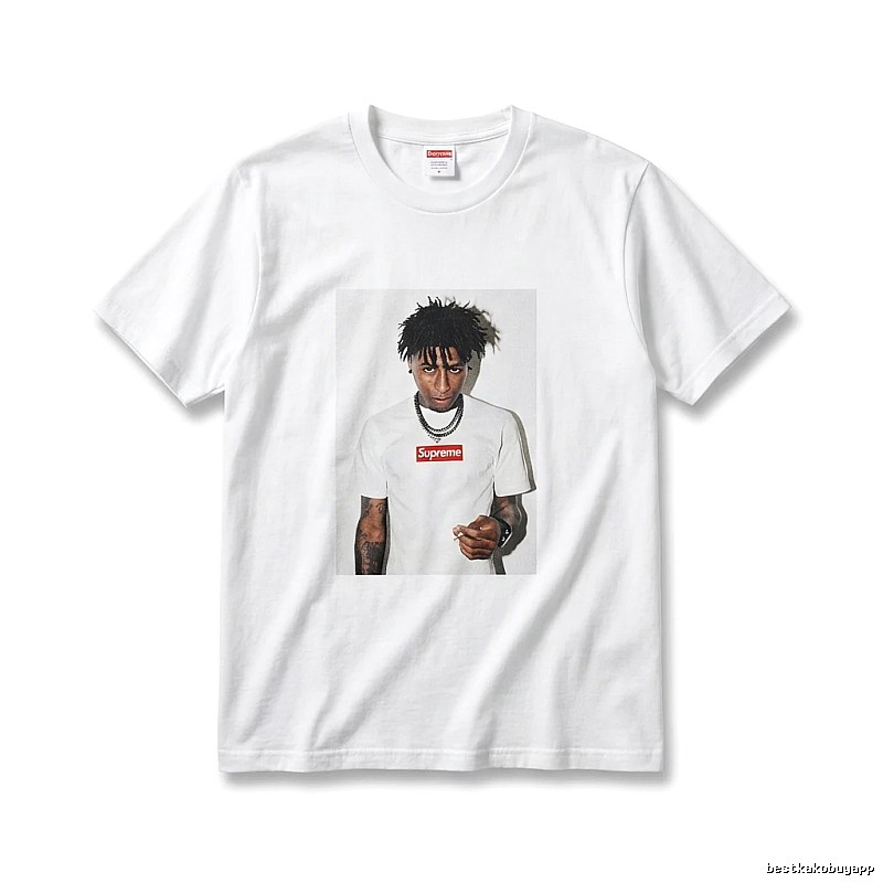 Supreme Portrait Print Style White T-shirt