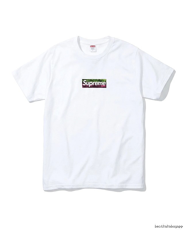 Supreme - printed simple white T - shirt