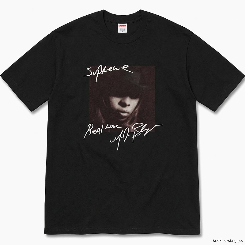Supreme Real Love Style Black T-shirt