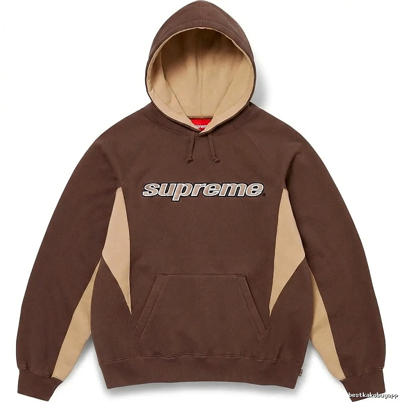 Supreme retro-style brown hoodie