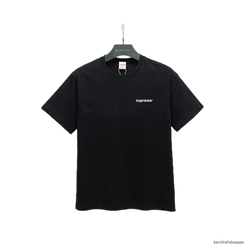 Supreme Small Logo Series Street Style Black T-Shirt