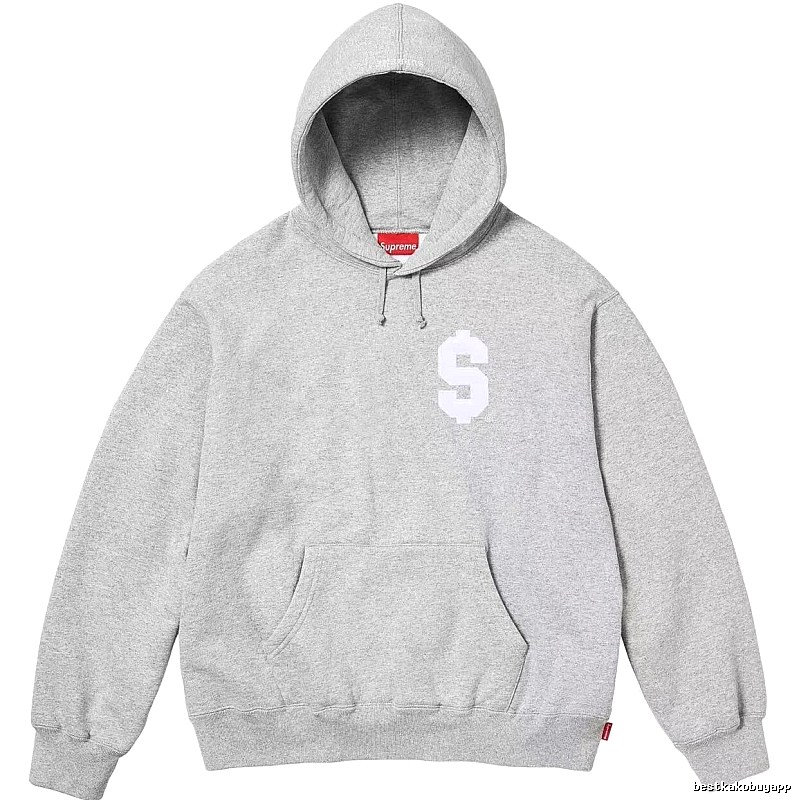 Supreme Travel Logo hoodie Gray Red Oversized with Soft Visual Tone