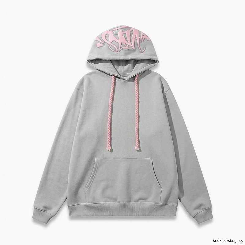 SynaWorld Graffiti Style Light Gray Hoodie
