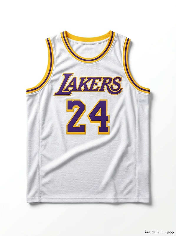 The No. 24 white jersey of the Kobe Lakers.