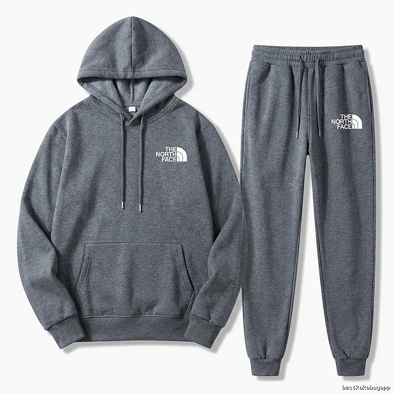 The North Face Simple Gray Sportswear Set