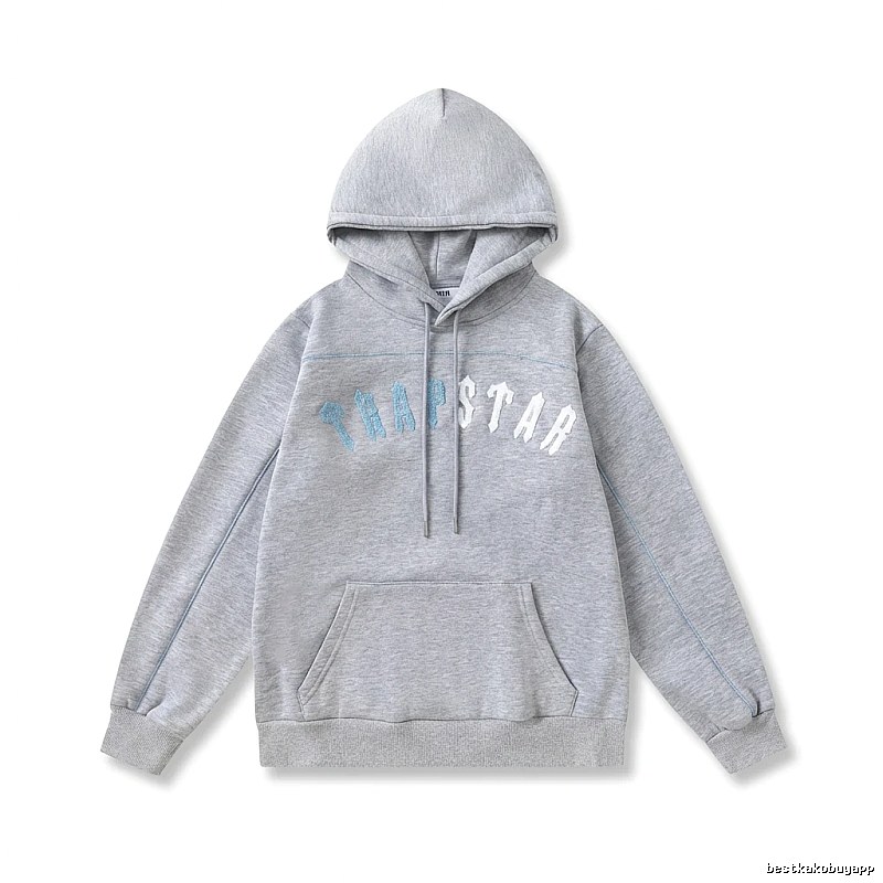 Trapstar Letter Style Grey Hoodie