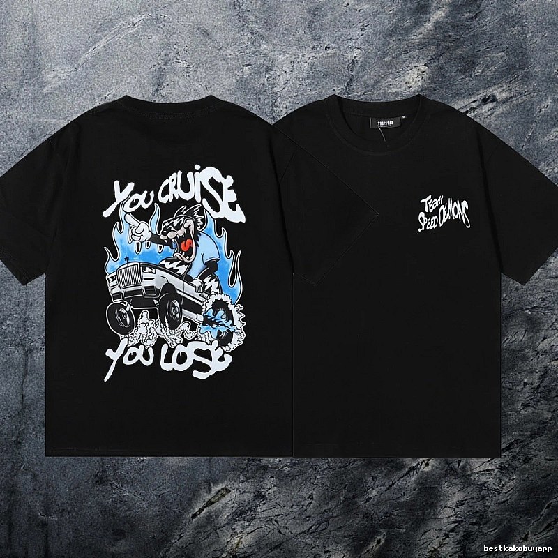 Trapstar Relaxed Keys graphic T-shirt Black White Key with Versatile Design