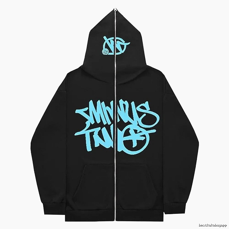 Trapstar Urban Graphic zip hoodie Black Zip Pink with Statement Pattern
