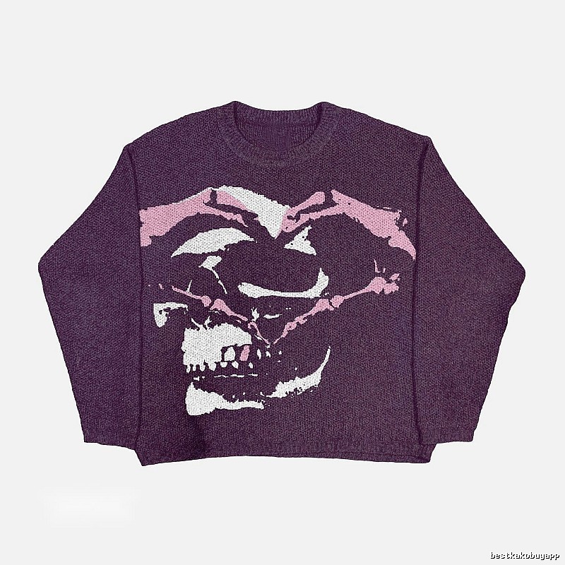 Urban Anime graphic sweater Black Knit Top with Casual Appeal