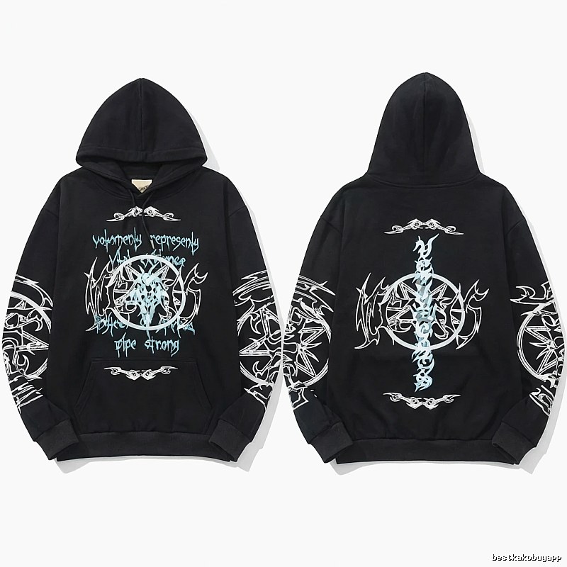 Vetements dark style black sweatshirt