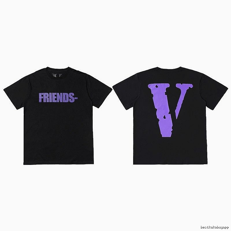 Vlone Lightweight Logo T-shirt Black Purple Vlone for Gift Ideas